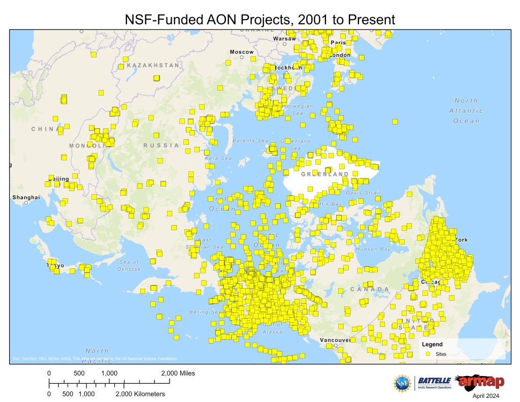NSF-Funded Observing Sites, 2001 to Present